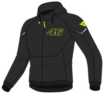 Bluza z ochraniaczami DAINESE VR46 HOODIE FULL ZIP